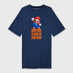 Женская футболка-платье Маленький Марио