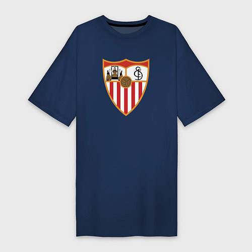Женская футболка-платье Sevilla / Тёмно-синий – фото 1