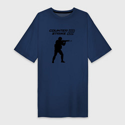 Женская футболка-платье Counter strike 2 classik