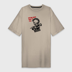 Женская футболка-платье Призрак ходит по Европе