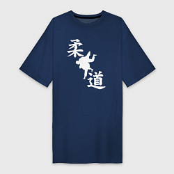 Женская футболка-платье Дзюдо - иероглифы