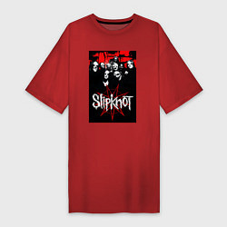 Футболка женская-платье Slipknot - all, цвет: красный