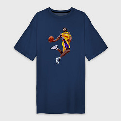 Футболка женская-платье Kobe Bryant dunk, цвет: тёмно-синий
