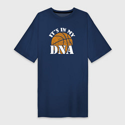 Женская футболка-платье ДНК баскетбола