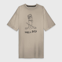 Женская футболка-платье Bart hellboy Lill Peep