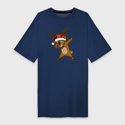 Женская футболка-платье Dabbing deer