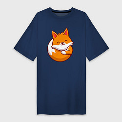 Женская футболка-платье Orange fox