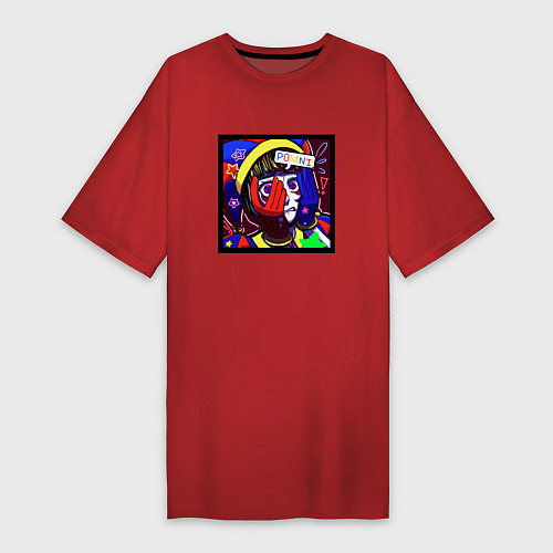Женская футболка-платье Лицо Помни / Красный – фото 1