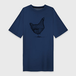 Женская футболка-платье Курица
