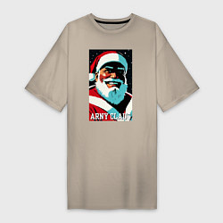 Женская футболка-платье Arnold Schwarzenegger - Santa Claus