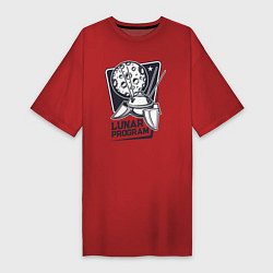 Женская футболка-платье Лунная программа