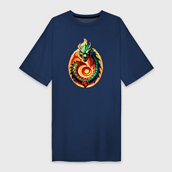 Женская футболка-платье Танец дракона