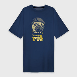 Женская футболка-платье Notorious pug