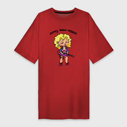 Женская футболка-платье Девушка и огнемёт - зажгу сердца