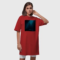 Футболка женская-платье Million Dollar Depression, цвет: красный — фото 2