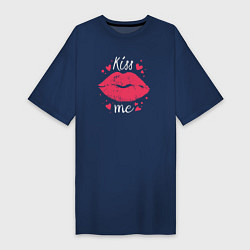 Женская футболка-платье Kiss me