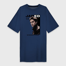 Футболка женская-платье Jared Joseph Leto 30 Seconds To Mars, цвет: тёмно-синий