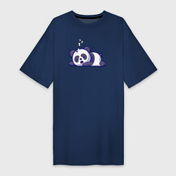 Женская футболка-платье Панда спит