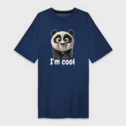 Женская футболка-платье Крутая панда cool
