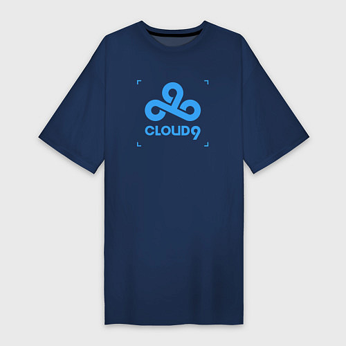 Женская футболка-платье Cloud9 - tecnic blue / Тёмно-синий – фото 1