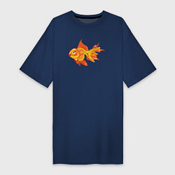 Женская футболка-платье Golden fish