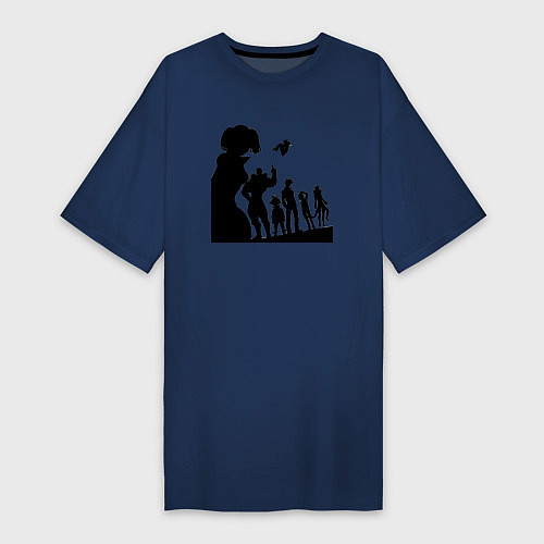 Женская футболка-платье Команда Семь смертных грехов / Тёмно-синий – фото 1