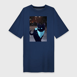 Женская футболка-платье Бездомный бог кот Ято
