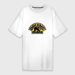 Футболка женская-платье HC Boston Bruins Label, цвет: белый