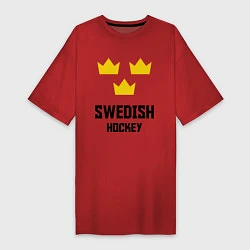 Женская футболка-платье Swedish Hockey