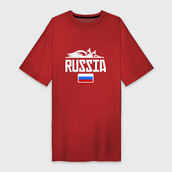 Женская футболка-платье Russia