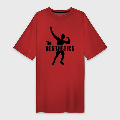 Женская футболка-платье The Aesthetics / Красный – фото 1