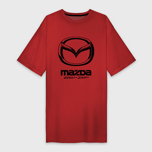 Женская футболка-платье Mazda Zoom-Zoom / Красный – фото 1