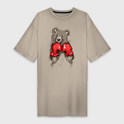 Женская футболка-платье Bear Boxing