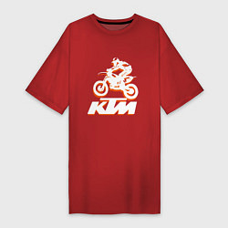Женская футболка-платье KTM белый