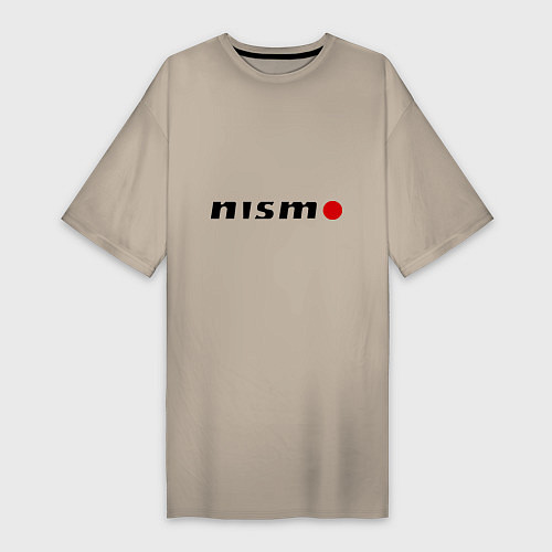 Женская футболка-платье Nissan nismo / Миндальный – фото 1