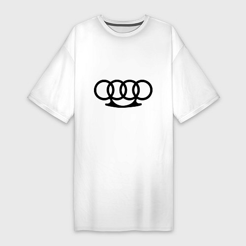 Женская футболка-платье Audi кастет / Белый – фото 1