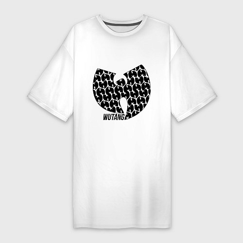 Женская футболка-платье Wu-Tang Clan: Symbol / Белый – фото 1