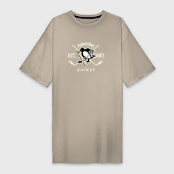 Женская футболка-платье Pittsburgh Penguins: Est.1967