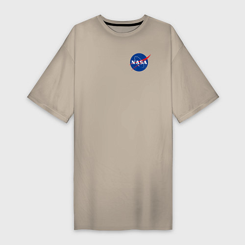 Женская футболка-платье NASA / Миндальный – фото 1