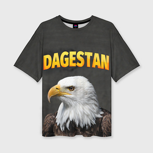 Женская футболка оверсайз Dagestan Eagle / 3D-принт – фото 1