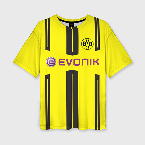 Женская футболка оверсайз BVB FC: Evonik / 3D-принт – фото 1