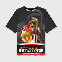 Футболка оверсайз женская Ottawa Senators, цвет: 3D-принт