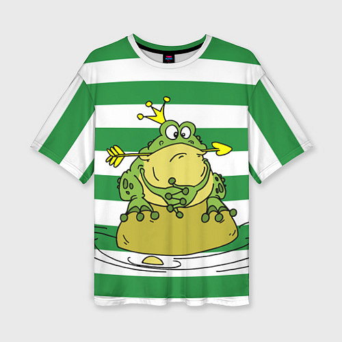 Женская футболка оверсайз Царевна лягушка / 3D-принт – фото 1