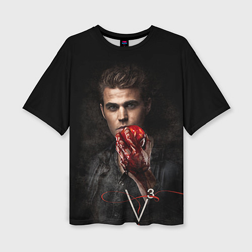 Женская футболка оверсайз Stefan Salvatore V3 / 3D-принт – фото 1