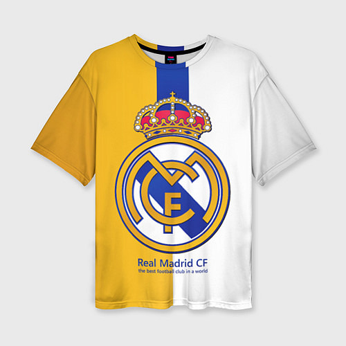 Женская футболка оверсайз Real Madrid CF / 3D-принт – фото 1