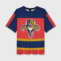 Футболка оверсайз женская Florida Panthers, цвет: 3D-принт