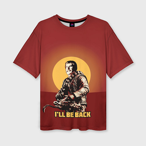 Женская футболка оверсайз Stalin: Ill Be Back / 3D-принт – фото 1