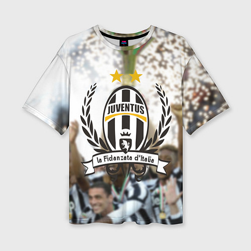 Женская футболка оверсайз Juventus5 / 3D-принт – фото 1