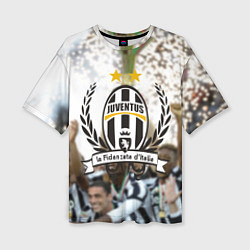 Футболка оверсайз женская Juventus5, цвет: 3D-принт