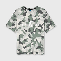 Футболка оверсайз женская CS GO: White Forest, цвет: 3D-принт